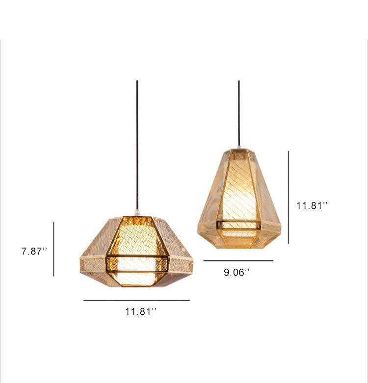 Post-modern Creative Stainless Steel 1-Light Lantern-shaped Pendant Light