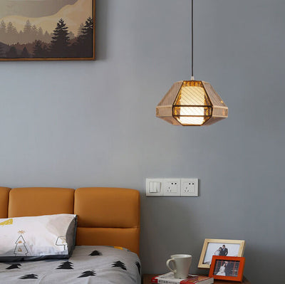 Post-modern Creative Stainless Steel 1-Light Lantern-shaped Pendant Light