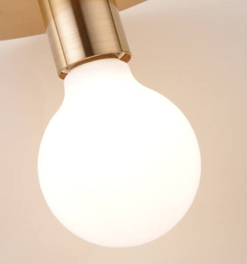 Modern Creative Circle Flat Single Bulb Pendant Light
