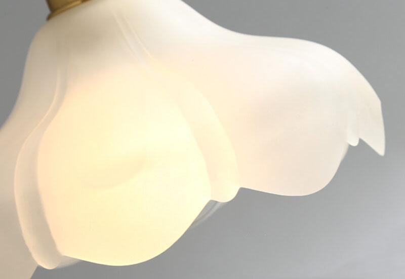Suspension Luminaire en Verre avec Dentelle Vintage Nordique à 1 Lumière 