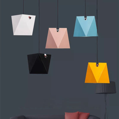 Industrial Iron Geometric Multicolor 1-Licht-Pendelleuchte 