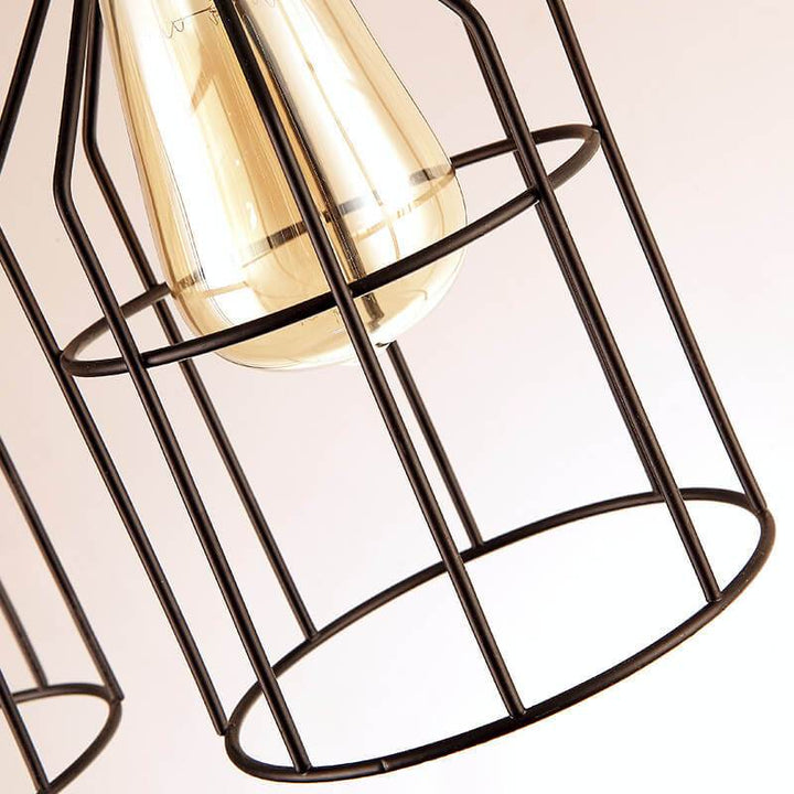 Luz colgante de diseño industrial retro con forma de botella de metal de 1 luz, válvula roja y enchufe de tubería 