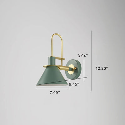 Lampes murales coniques industrielles à 1 lumière 