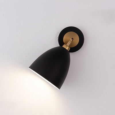 Nordic Simple Iron Traditional Shape Shade 1-Light Wall Sconce Lamp