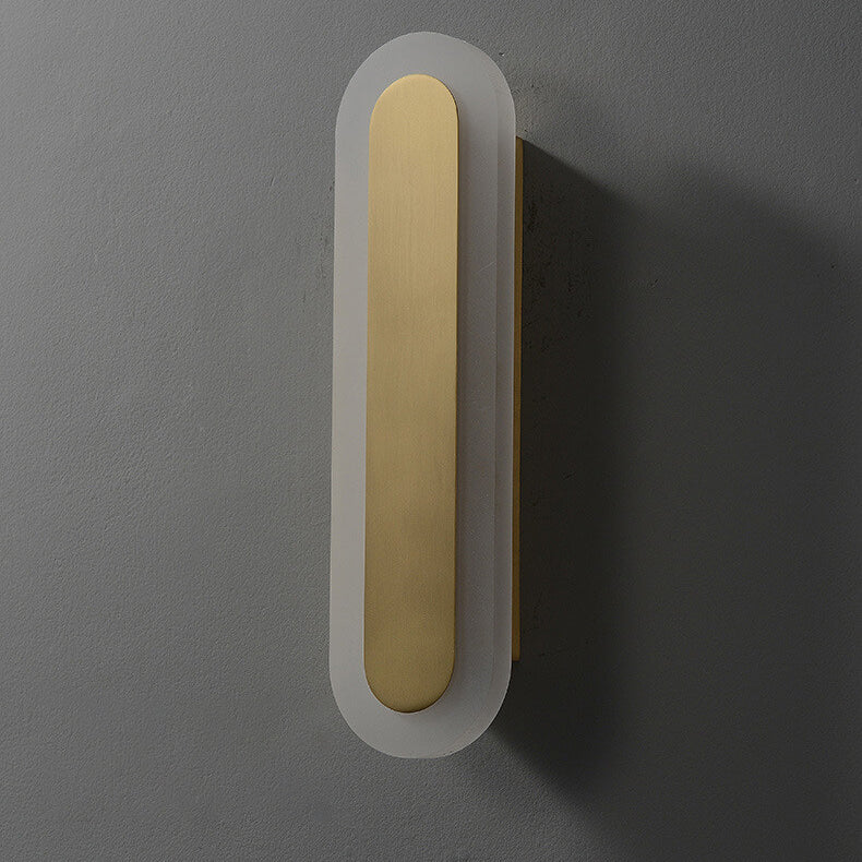 Moderne Luxus Messing Ring LED Wandleuchte 