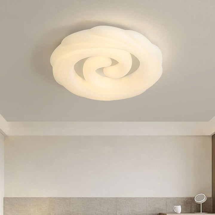Nordische minimalistische LED-Deckenleuchte mit Blumenmuster 