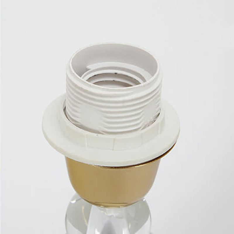 Nordic Minimalist Fabric Shade Gradient Green Cone Ceramic Base 1-Light Table Lamp