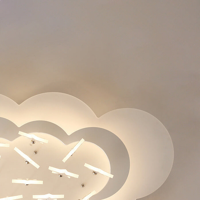 Nordic Creative Cloud Star LED Deckenleuchte für Kinder mit bündiger Montage 