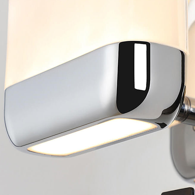 Lampe murale LED carrée en acrylique simple et moderne en acier inoxydable 