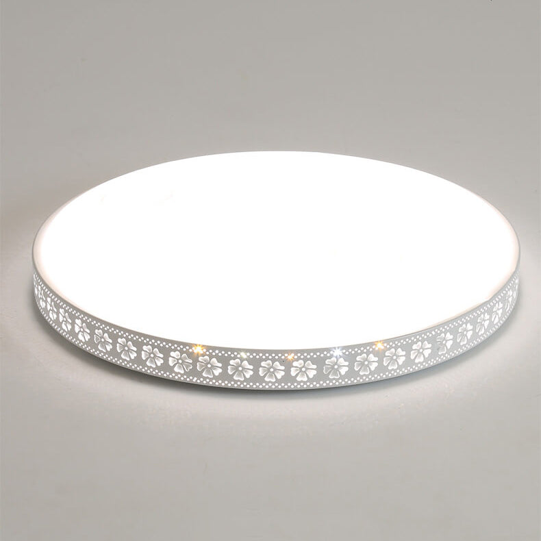 Moderna Minimalista Flor de Ciruelo Redonda LED Empotrada Luz de Techo 
