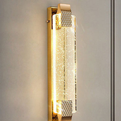 Modern Luxury Bubble Crystal Square Alloy LED Wall Sconce Lamp