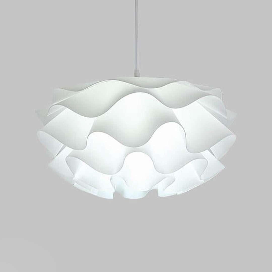 Modern Minimalist Iron Acrylic Floral Petal 1-Light Pendant Light for Living Room
