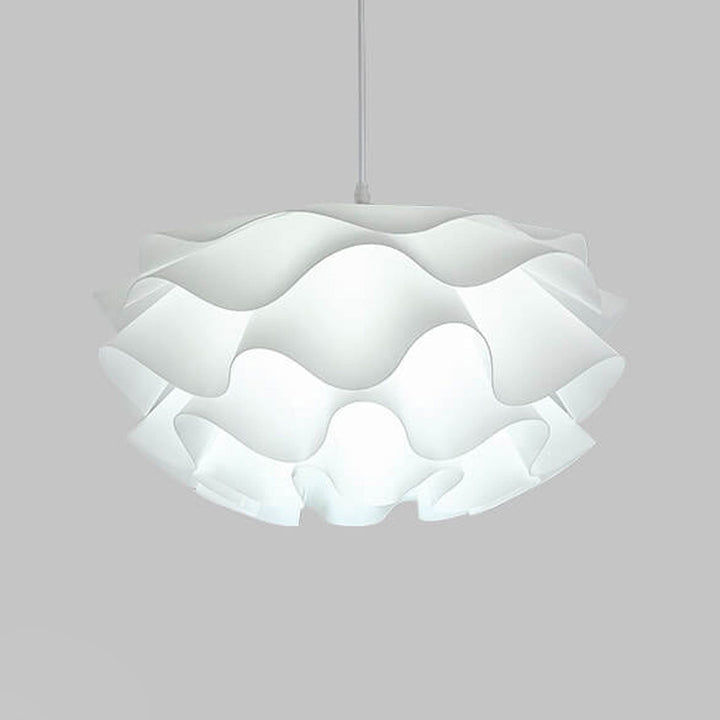 Modern Minimalist Iron Acrylic Floral Petal 1-Light Pendant Light for Living Room