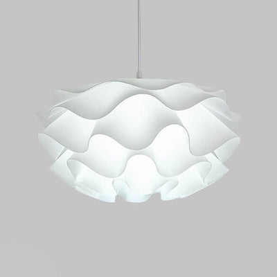 Moderno minimalista floral pétalo colgante de acrílico de múltiples capas con 1 luz 