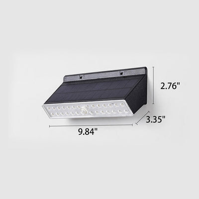 Solar Simple Oblique Square LED Outdoor Waterproof Wall Sconce Lamp