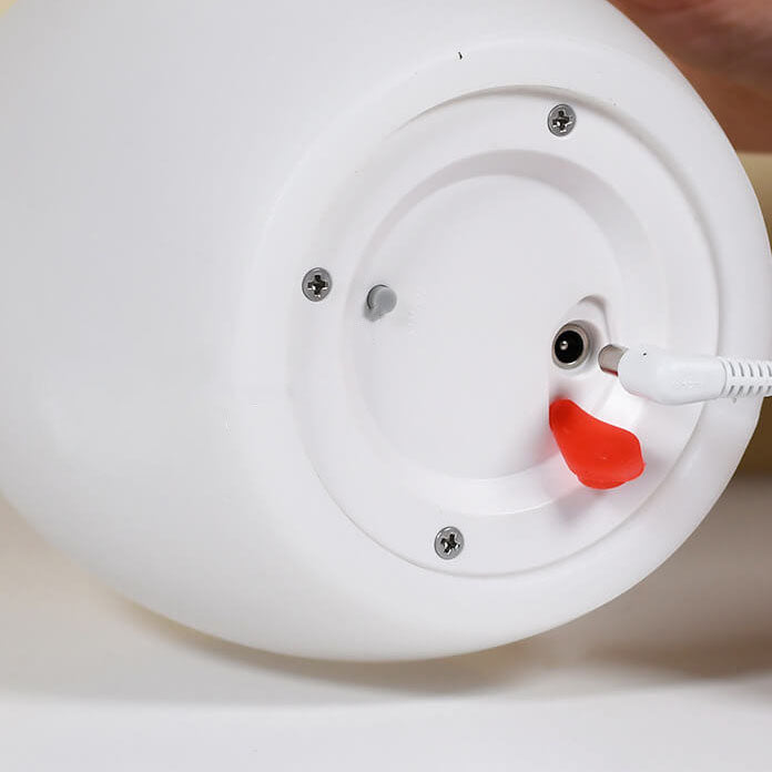RGB ABS Eiförmige LED Dekorative Tischlampe