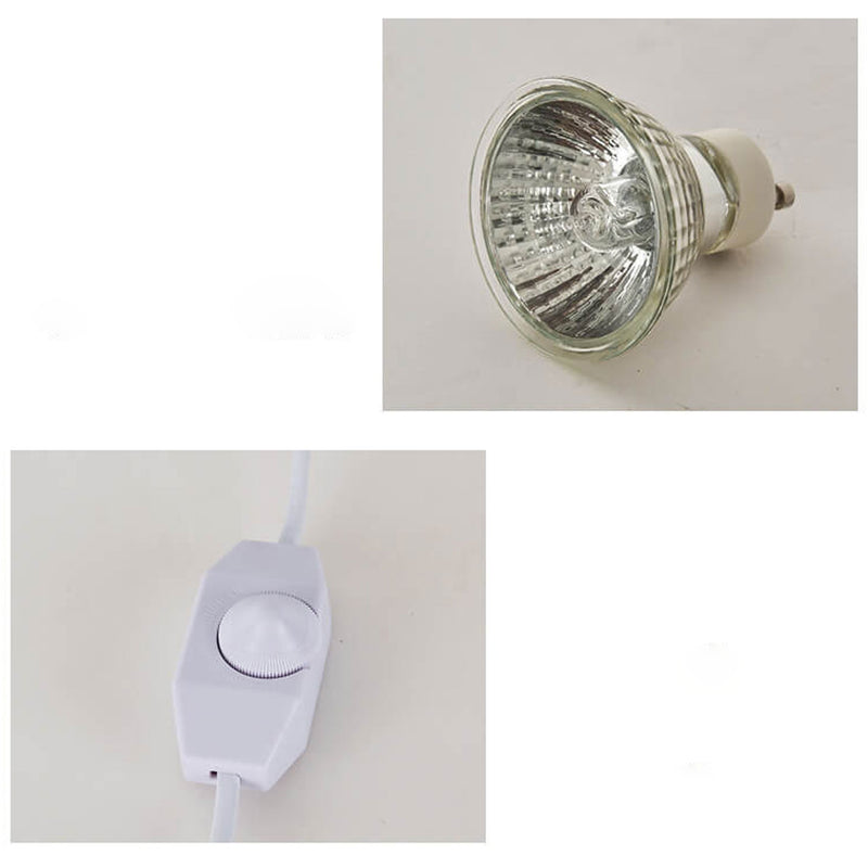 Lampe de table à cire fondue 1 lumière avec abat-jour en métal de luxe européen 