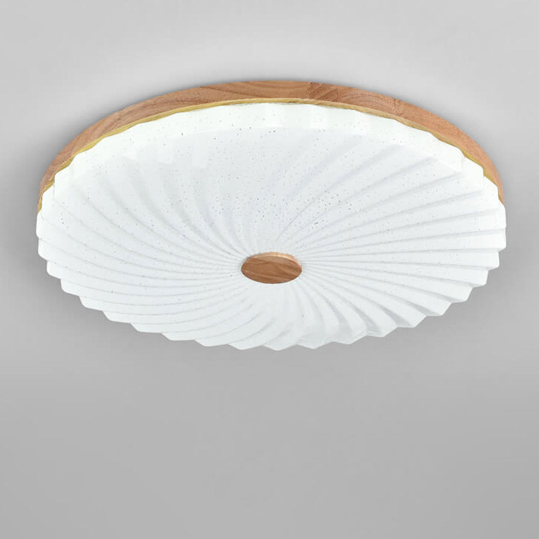 Chinesische Log Simple Runde LED-Deckenleuchte 