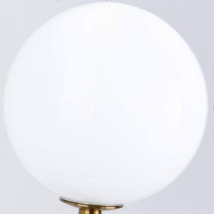 Glass Ball 2-Light  Metal bracket Globe Armed Sconce Lamp