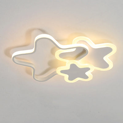 Nordic Cartoon Star Shape LED Flush Mount Ceiling Light