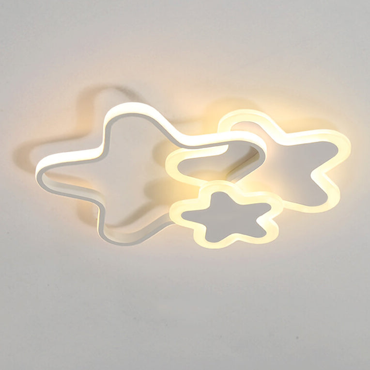 Nordic Cartoon Star Shape LED Flush Mount Ceiling Light