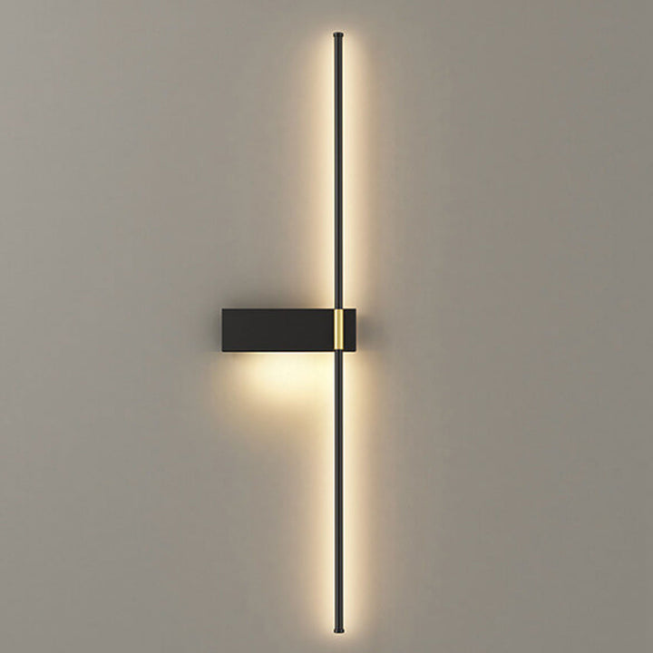 Lámpara de Aplique de Pared LED de Línea Larga de Hierro y Acrílico Minimalista Moderna 