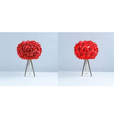 Nordic Creative Rose Metal LED Table Lamp