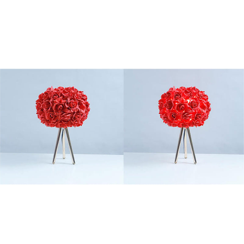 Nordic Creative Rose Metal LED-Tischlampe