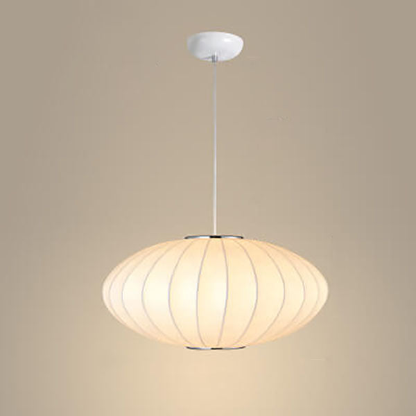 Fabric 1-Light Cocoon Pendant Light