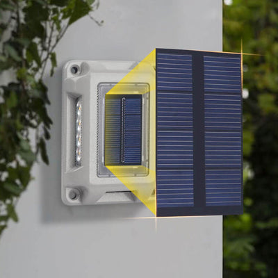 مصباح حائط ثنائي الاتجاه بإضاءة LED مقاوم للماء للطاقة الشمسية للحديقة الخارجية 