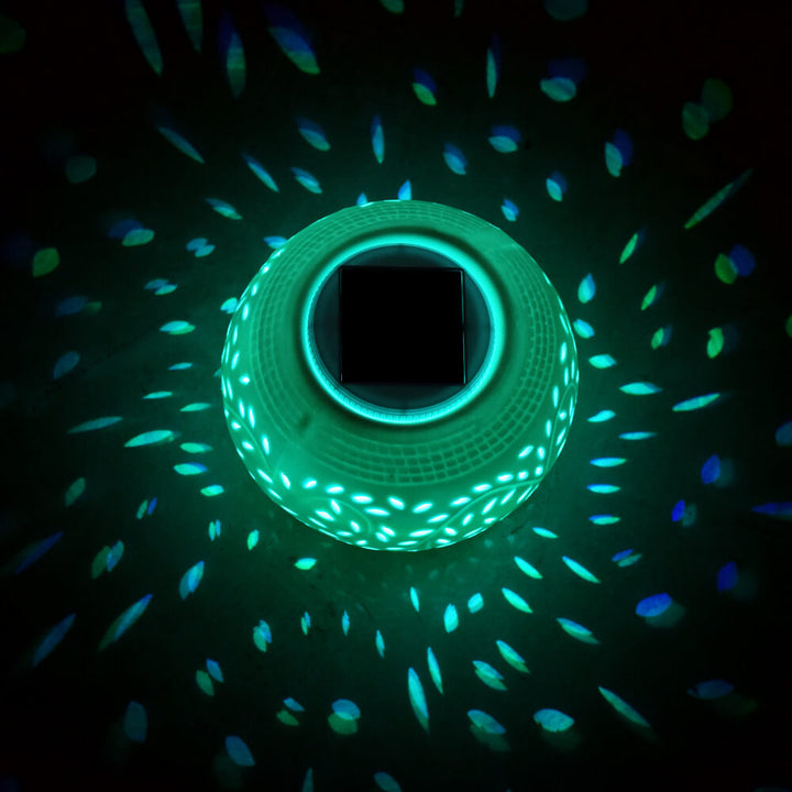 Moderna luz de jardín para exteriores de cerámica creativa con LED solar 