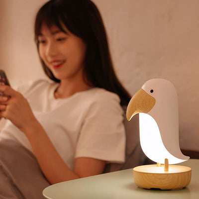 Creative Bird USB Rechargeable Bluetooth Night Light Table Lamp