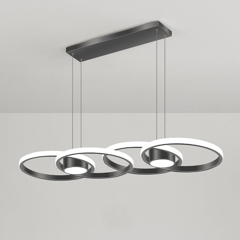 Modern Minimalist Circle Combination Design  Island Light LED Chandelier