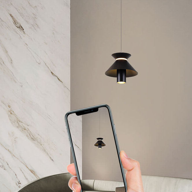 Modern Minimalist Solid Color Aluminum LED Island Light Chandelier
