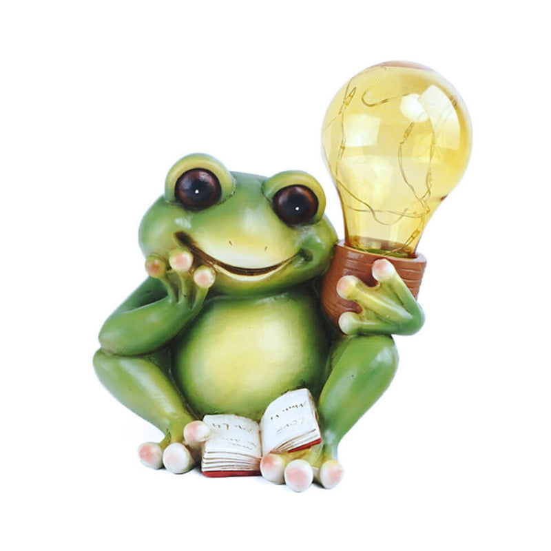 Solar Creative Cartoon Frog Design LED dekoratives Licht im Freien 