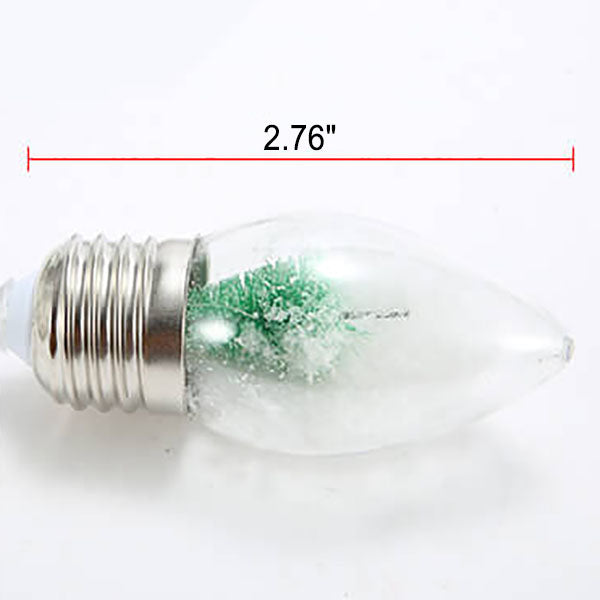 LED Wishing Bottle Bulb Christmas Tree Snow Battery Box Decorative String Light