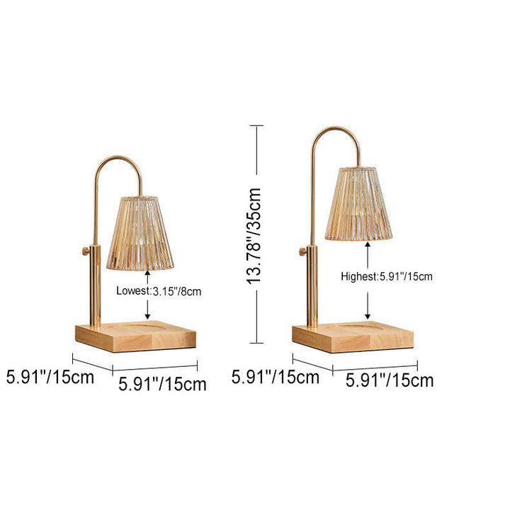 Modern Creative Romantic Bamboo And Wood Horn 1-Light Melting Wax Table Lamp