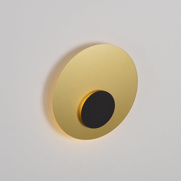 Moderne minimalistische Eisenrunde flache LED-Wandleuchte für das Schlafzimmer 