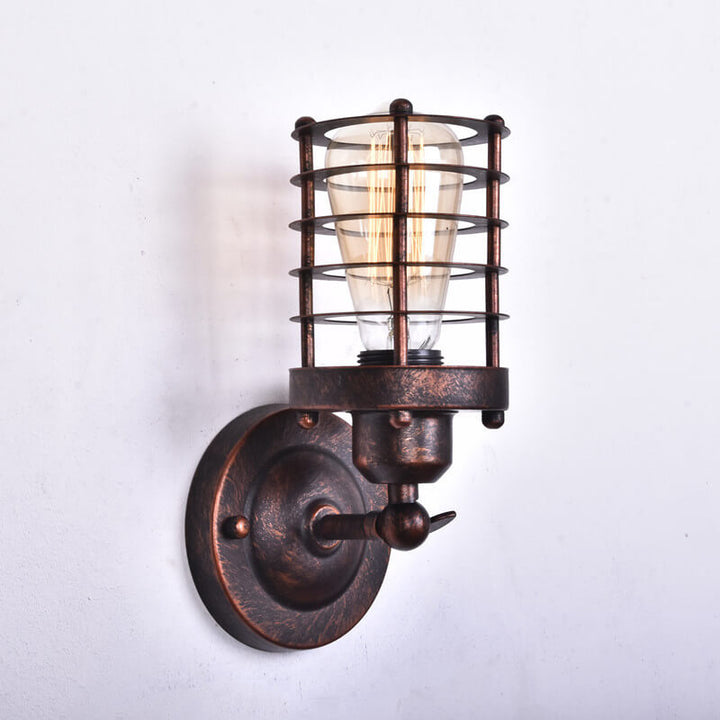 Northern Retro Industrial Wandleuchte aus Schmiedeeisen mit 1 Leuchte 