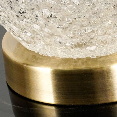 Lampe de Table 1 Lumière en Verre Noir et Blanc en Tissu de Luxe Européen 