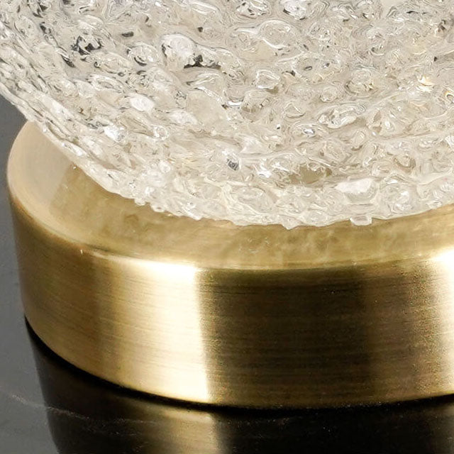 Lampe de Table 1 Lumière en Verre Noir et Blanc en Tissu de Luxe Européen 