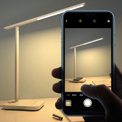 Lampe de bureau tactile LED rechargeable sans fil pliable pour soins oculaires simples et modernes 