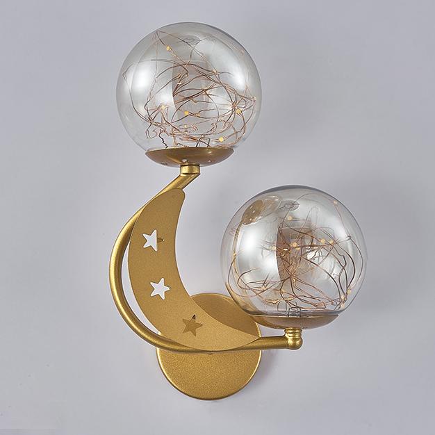 Moderne kreative Glas 2-Licht LED Wandleuchte 