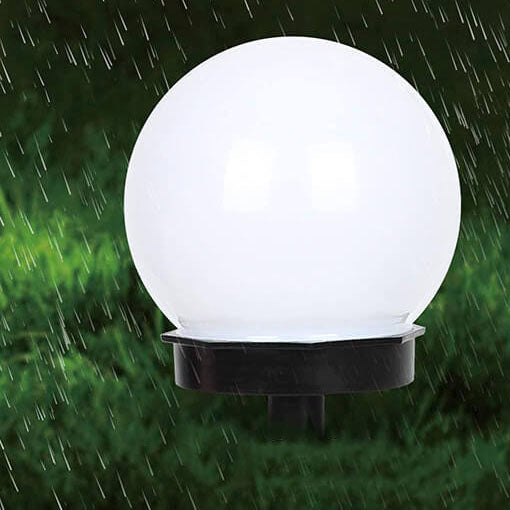 Solar Round Ball LED Outdoor Lawn Decorative Ground Plug Light