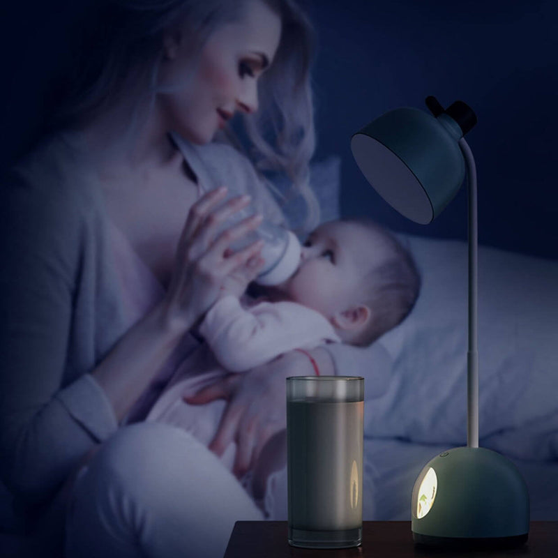 Lampe de bureau LED pour enfants avec chargement USB et dessin animé de poupée créative, soin des yeux pour la lecture 