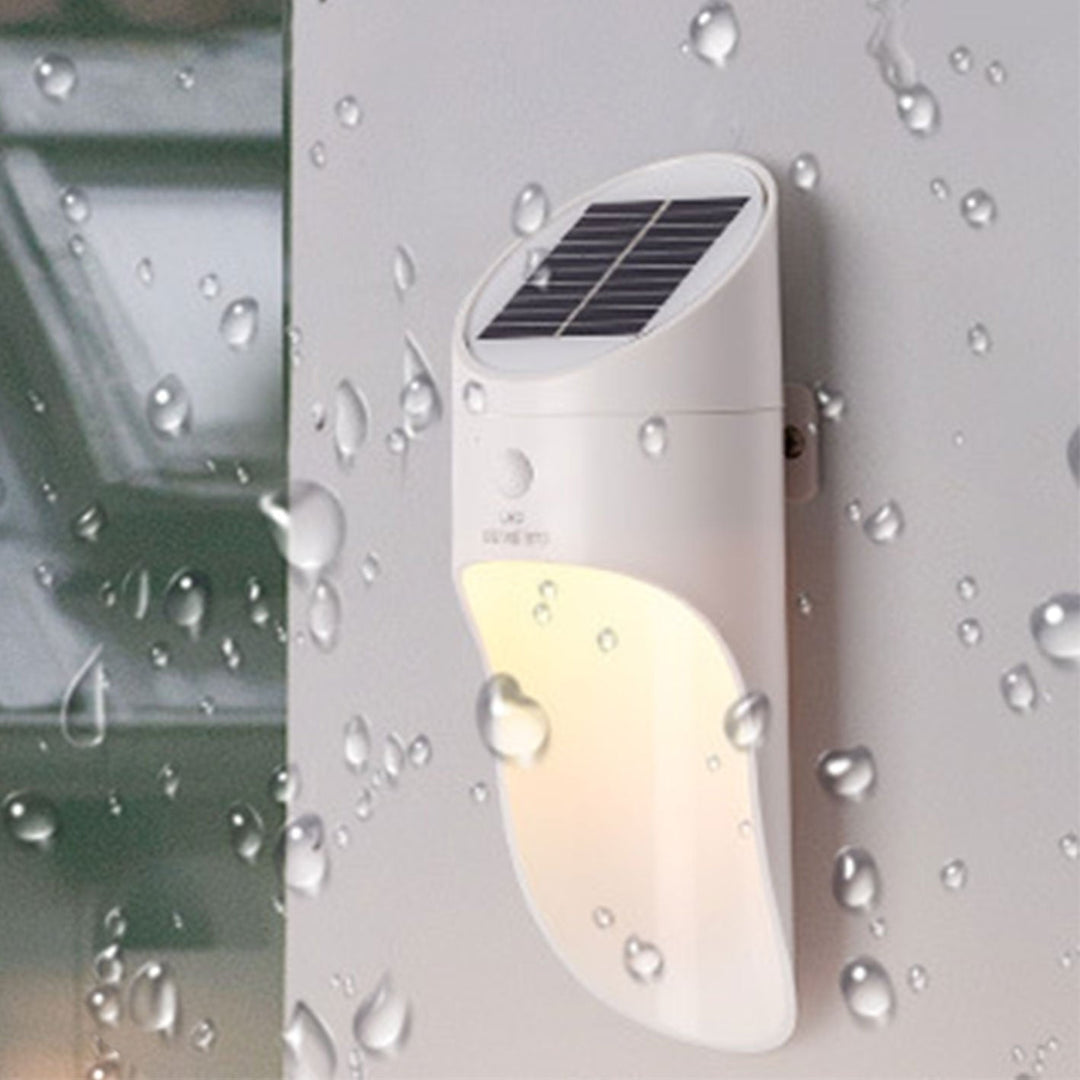 Lampe murale étanche à capteur créatif LED solaire 