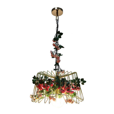 Industrial Creative Greenery Iron 1-Light Pendelleuchte 