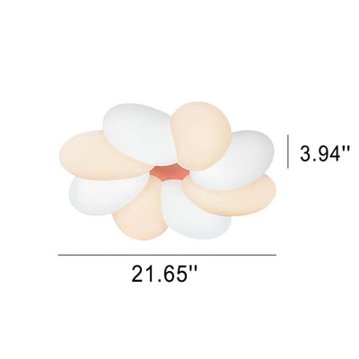 Nordic Creative Colorful Flower LED Flush Mount Ceiling Light