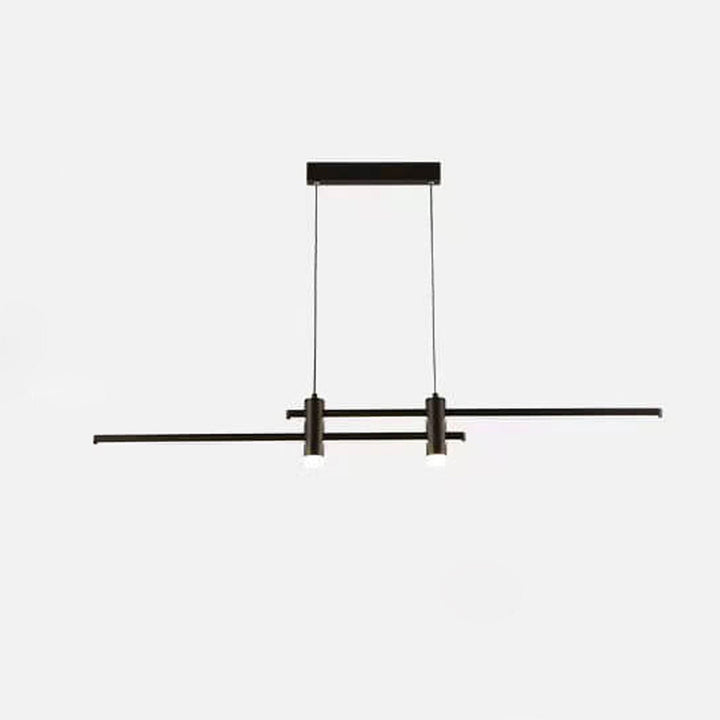 Lustre LED moderne à longue ligne avec projecteur pour îlot 