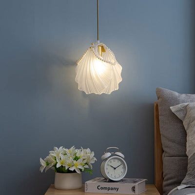 Creative Light Luxury Pearl Shell 1-Light Pendant Light